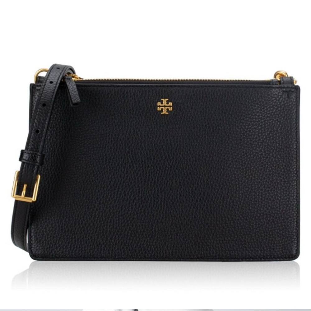 Tory Burch Blake double zip Leather Crossbody Bag